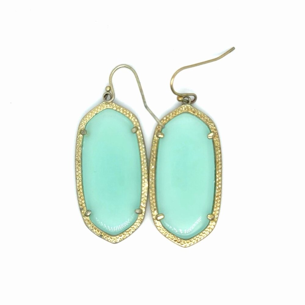 Kendra Scott Elle In Green Stone Earrings